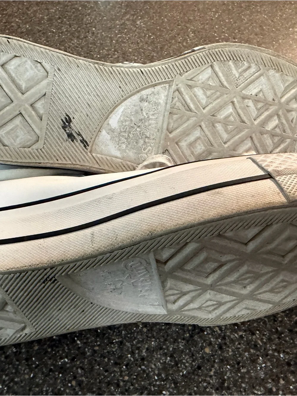 Converse Leather White High Top Sneakers